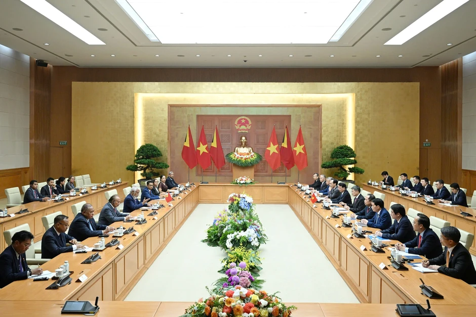 Thủ tướng Lê Minh Hưng đón Thủ tướng Timor-Leste lần đầu thăm Việt Nam Thủ tướng Lê Minh Hưng đón Thủ tướng Timor-Leste lần đầu thăm Việt Nam
