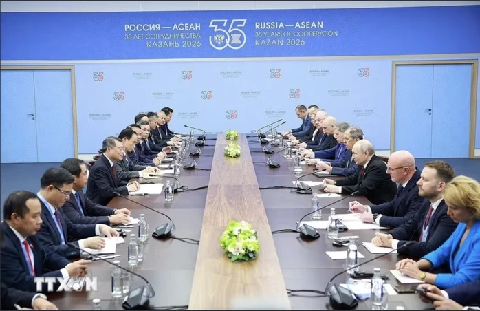 Thủ tướng Lê Minh Hưng gặp Tổng thống Putin: Sớm triển khai Nhà máy điện hạt nhân Ninh Thuận 1 Thủ tướng Lê Minh Hưng gặp Tổng thống Putin: Sớm triển khai Nhà máy điện hạt nhân Ninh Thuận 1
