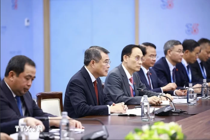 Thủ tướng Lê Minh Hưng gặp Tổng thống Putin: Sớm triển khai Nhà máy điện hạt nhân Ninh Thuận 1 Thủ tướng Lê Minh Hưng gặp Tổng thống Putin: Sớm triển khai Nhà máy điện hạt nhân Ninh Thuận 1