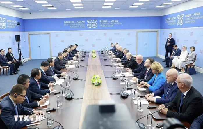 Thủ tướng Lê Minh Hưng gặp Tổng thống Putin: Sớm triển khai Nhà máy điện hạt nhân Ninh Thuận 1 Thủ tướng Lê Minh Hưng gặp Tổng thống Putin: Sớm triển khai Nhà máy điện hạt nhân Ninh Thuận 1