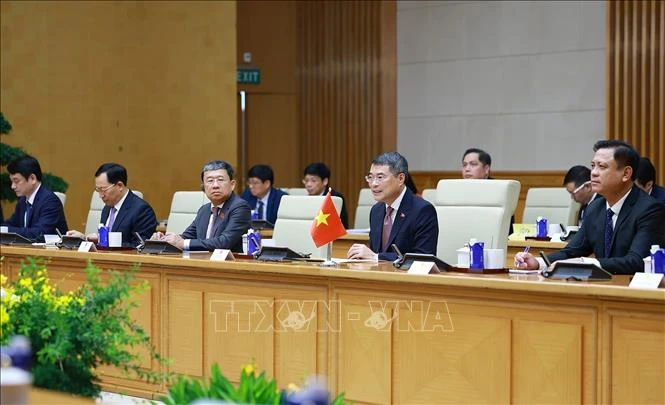 Thủ tướng Lê Minh Hưng hội kiến Chủ tịch Quốc hội Campuchia Thủ tướng Lê Minh Hưng hội kiến Chủ tịch Quốc hội Campuchia