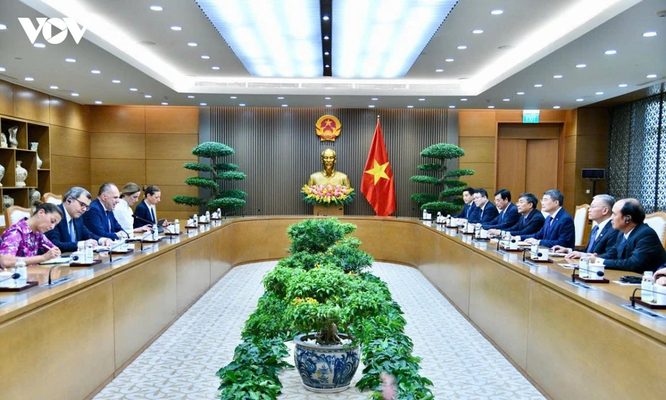 Thủ tướng Lê Minh Hưng tiếp Bộ trưởng Ngoại giao Cộng hòa Hy Lạp Thủ tướng Lê Minh Hưng tiếp Bộ trưởng Ngoại giao Cộng hòa Hy Lạp