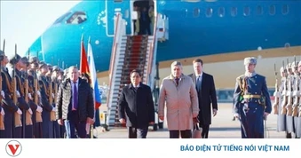 Thủ tướng Phạm Minh Chính đến Moscow bắt đầu thăm chính thức Liên Bang Nga