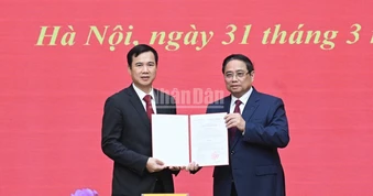 Thủ tướng Phạm Minh Chính dự Lễ công bố quyết định bổ nhiệm Giám đốc Đại học Quốc gia Hà Nội