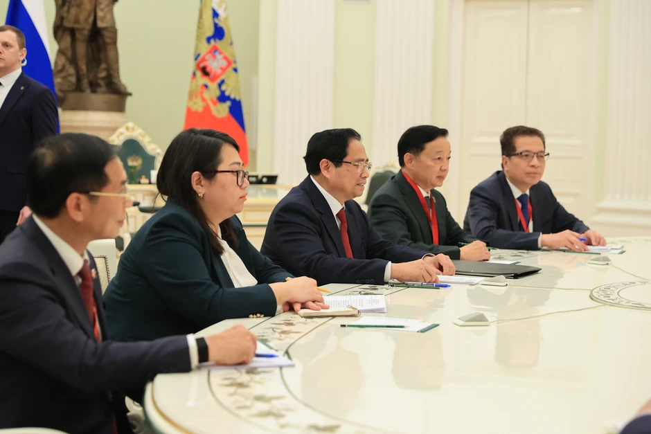 Thủ tướng Phạm Minh Chính hội kiến Tổng thống Liên bang Nga Vladimir Putin Thủ tướng Phạm Minh Chính hội kiến Tổng thống Liên bang Nga Vladimir Putin