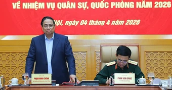 Thủ tướng Phạm Minh Chính làm việc với Thường vụ Quân ủy Trung ương