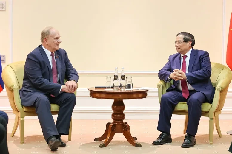 Thủ tướng Phạm Minh Chính tiếp Chủ tịch Đảng Cộng sản Liên bang Nga Thủ tướng Phạm Minh Chính tiếp Chủ tịch Đảng Cộng sản Liên bang Nga