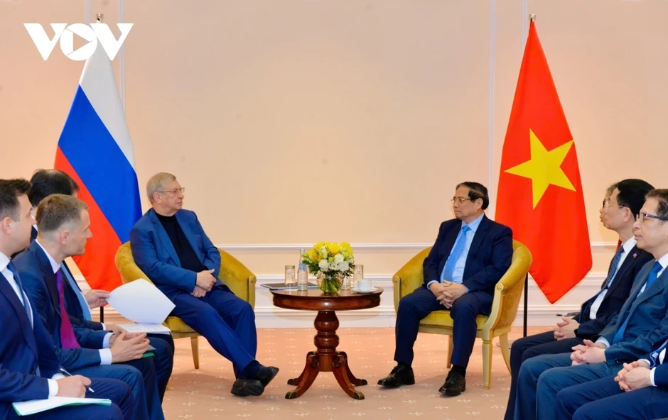Thủ tướng Phạm Minh Chính tiếp Chủ tịch Tập đoàn AFK Sistema Liên bang Nga Thủ tướng Phạm Minh Chính tiếp Chủ tịch Tập đoàn AFK Sistema Liên bang Nga