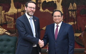 Thủ tướng Phạm Minh Chính tiếp Đại sứ Anh Iain Frew