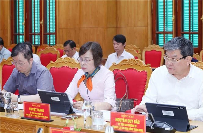Thường trực Ban Bí thư chủ trì Hội nghị Ban Thường vụ Đảng uỷ các cơ quan Đảng Trung ương