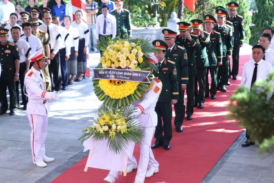 Thường trực Ban Bí thư dự lễ truy điệu, an táng liệt sĩ tại Hà Tĩnh