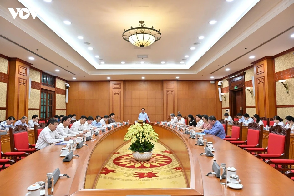 Thường trực Ban Bí thư họp với Văn phòng Trung ương Đảng về dự án trọng điểm