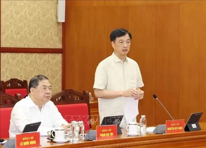 Thường trực Ban Bí thư Trần Cẩm Tú: Bảo đảm tiến độ, chất lượng Đề cương tổng kết 40 năm thực hiện Cương lĩnh Thường trực Ban Bí thư Trần Cẩm Tú: Bảo đảm tiến độ, chất lượng Đề cương tổng kết 40 năm thực hiện Cương lĩnh