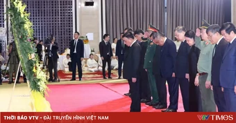 Thường trực Ban Bí thư Trần Cẩm Tú dự Lễ truy điệu đồng chí Saysomphone Phomvihane