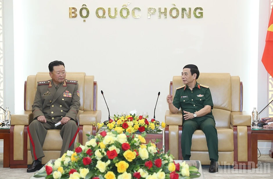 Tiếp tục phối hợp, triển khai các nội dung hợp tác giữa hai Bộ Quốc phòng Việt Nam và Triều Tiên Tiếp tục phối hợp, triển khai các nội dung hợp tác giữa hai Bộ Quốc phòng Việt Nam và Triều Tiên
