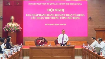 Tiếp tục tinh gọn tổ chức bộ máy Đảng bộ Mặt trận Tổ quốc, các đoàn thể Trung ương