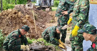 Tìm thấy hài cốt liệt sĩ trong vườn nhà dân ở Tây Ninh