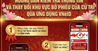Tính năng quan trọng trên VNeID dành cho cử tri đi làm xa quê
