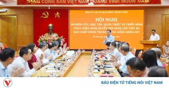 Toàn cảnh Đảng uỷ các cơ quan Đảng T.Ư học tập, triển khai Nghị quyết Trung ương 3