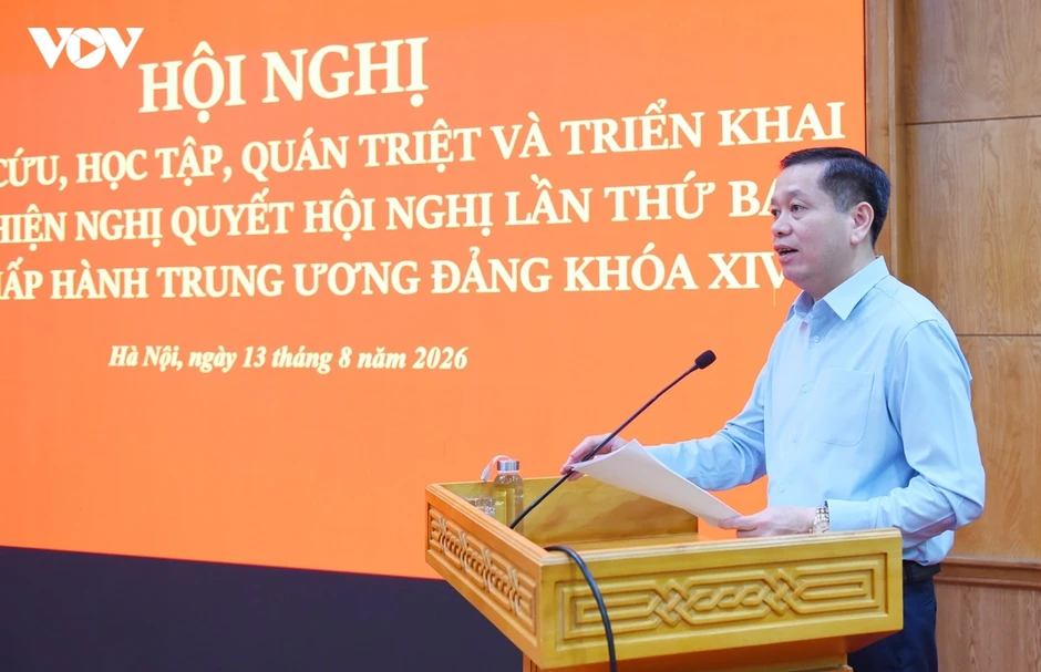 Toàn cảnh Đảng uỷ các cơ quan Đảng T.Ư học tập, triển khai Nghị quyết Trung ương 3