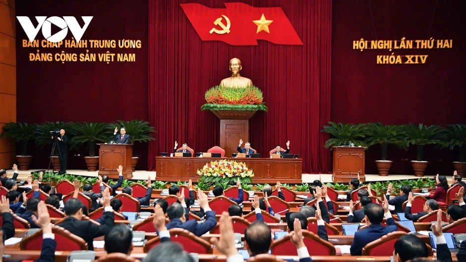 Toàn cảnh khai mạc Hội nghị lần thứ 2 Ban Chấp hành Trung ương Đảng khóa XIV
