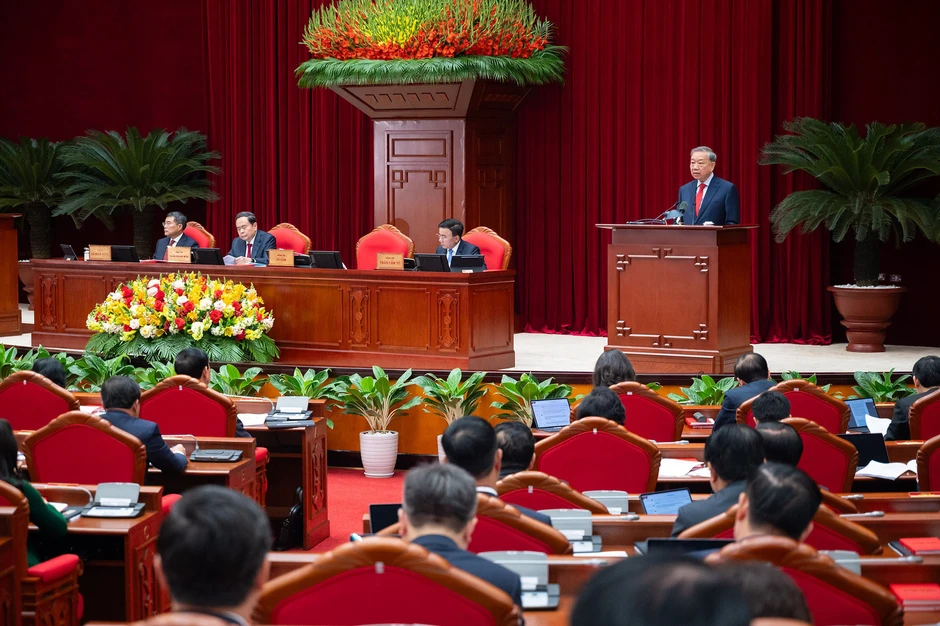 Toàn cảnh phiên khai mạc Hội nghị lần thứ 2 Ban Chấp hành Trung ương khóa XIV Toàn cảnh phiên khai mạc Hội nghị lần thứ 2 Ban Chấp hành Trung ương khóa XIV