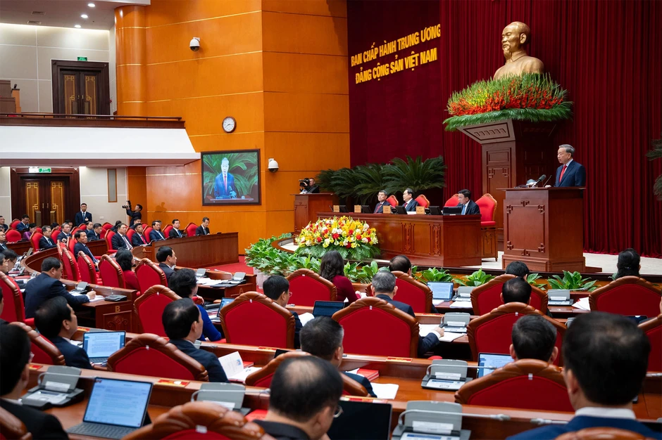 Toàn cảnh phiên khai mạc Hội nghị lần thứ 2 Ban Chấp hành Trung ương khóa XIV Toàn cảnh phiên khai mạc Hội nghị lần thứ 2 Ban Chấp hành Trung ương khóa XIV