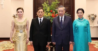 Tổng Bí thư, Chủ tịch nước chủ trì chiêu đãi Nhà Vua Thái Lan và Hoàng hậu
