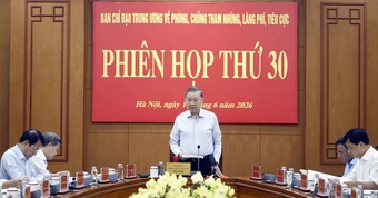 Tổng Bí thư, Chủ tịch nước chủ trì phiên họp Ban Chỉ đạo phòng, chống tham nhũng