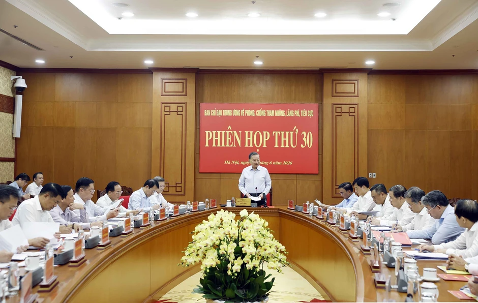 Tổng Bí thư, Chủ tịch nước chủ trì phiên họp Ban Chỉ đạo phòng, chống tham nhũng