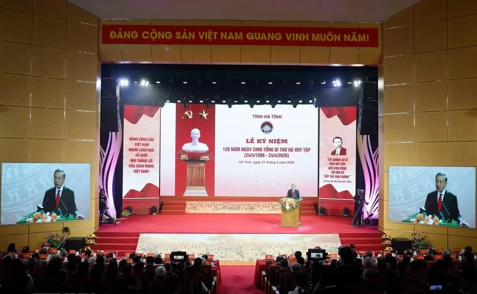 Tổng Bí thư, Chủ tịch nước dự kỷ niệm 120 năm Ngày sinh Tổng Bí thư Hà Huy Tập Tổng Bí thư, Chủ tịch nước dự kỷ niệm 120 năm Ngày sinh Tổng Bí thư Hà Huy Tập
