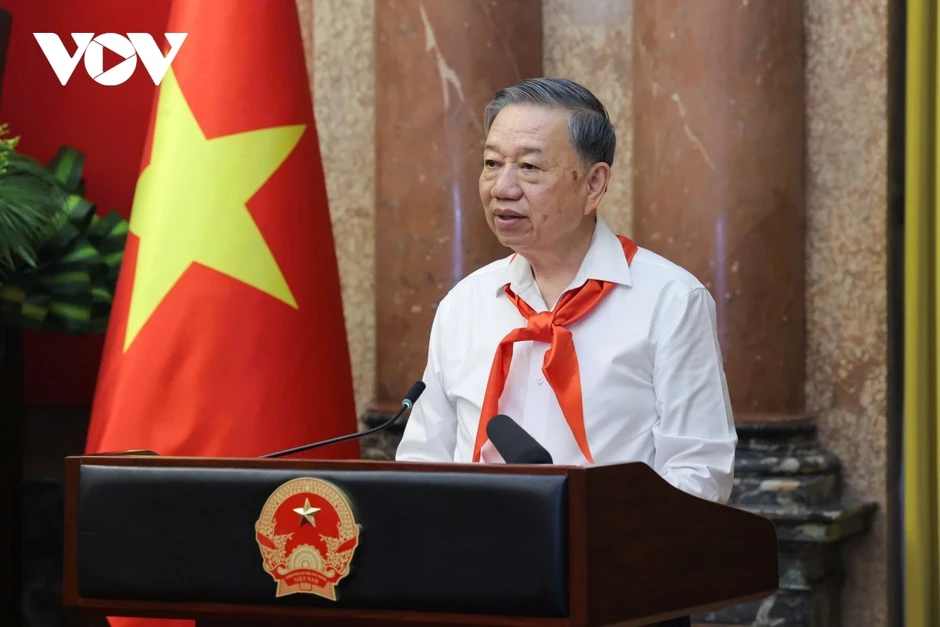Tổng Bí thư, Chủ tịch nước gặp mặt đội viên Đội thiếu niên Tiền phong tiêu biểu Tổng Bí thư, Chủ tịch nước gặp mặt đội viên Đội thiếu niên Tiền phong tiêu biểu