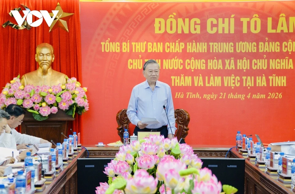Tổng Bí thư, Chủ tịch nước: Hà Tĩnh phấn đấu thành đầu mối giao thương khu vực Tổng Bí thư, Chủ tịch nước: Hà Tĩnh phấn đấu thành đầu mối giao thương khu vực