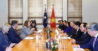 Tổng Bí thư, Chủ tịch nước hội kiến hai Chủ tịch Thượng viện và Hạ viện Australia