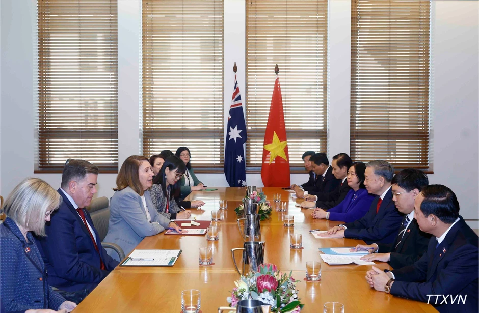 Tổng Bí thư, Chủ tịch nước hội kiến hai Chủ tịch Thượng viện và Hạ viện Australia Tổng Bí thư, Chủ tịch nước hội kiến hai Chủ tịch Thượng viện và Hạ viện Australia