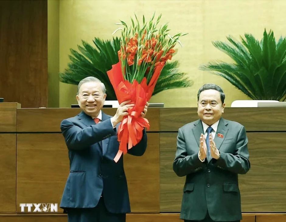 Tổng Bí thư, Chủ tịch nước Lào chúc mừng Tổng Bí thư, Chủ tịch nước Tô Lâm Tổng Bí thư, Chủ tịch nước Lào chúc mừng Tổng Bí thư, Chủ tịch nước Tô Lâm
