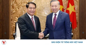 Tổng Bí thư, Chủ tịch nước tiếp Bí thư Thành ủy, Chủ tịch HĐND Vientiane (Lào)