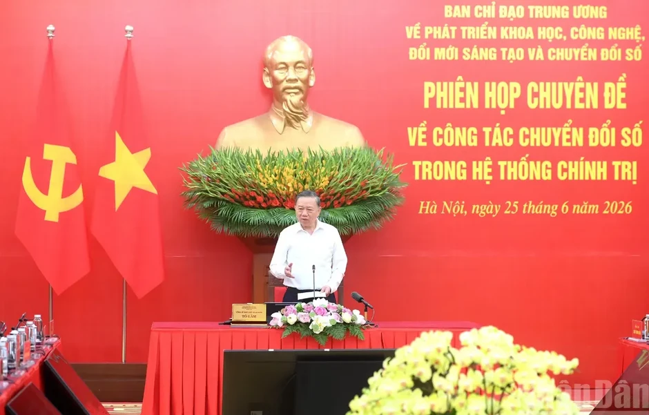 Tổng Bí thư, Chủ tịch nước Tô Lâm: Chuyển đổi số phải tạo chuyển biến rõ rệt ngay trong năm nay Tổng Bí thư, Chủ tịch nước Tô Lâm: Chuyển đổi số phải tạo chuyển biến rõ rệt ngay trong năm nay