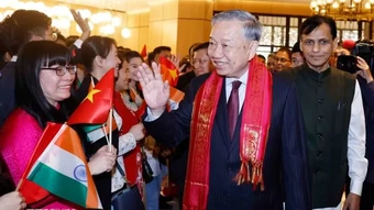 Tổng Bí thư, Chủ tịch nước Tô Lâm đến New Delhi, bắt đầu chuyến thăm Ấn Độ