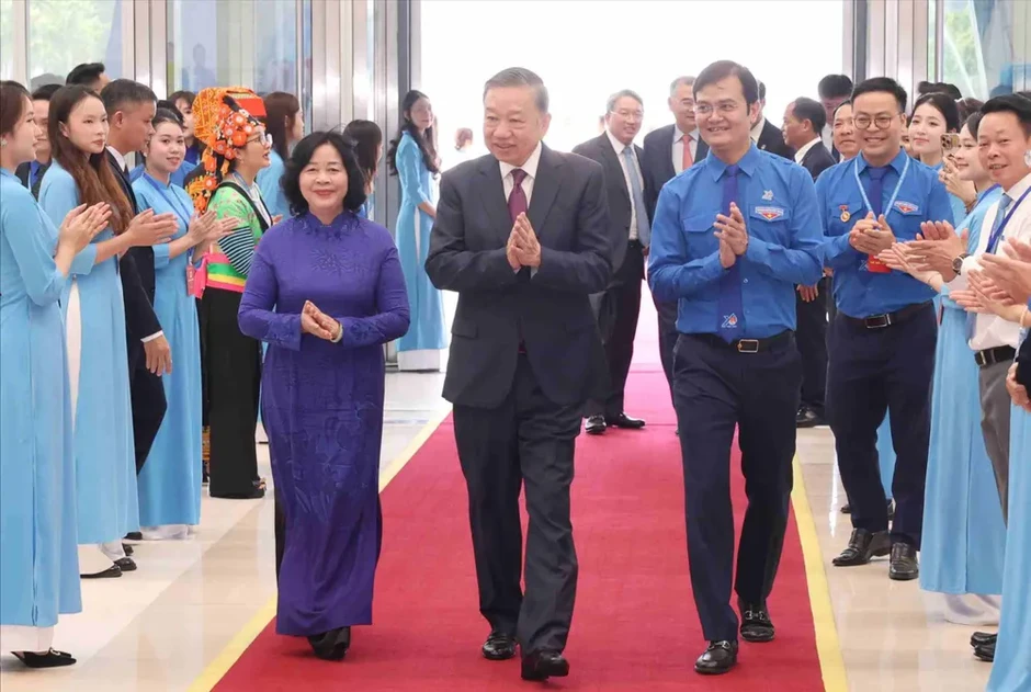 Tổng Bí thư, Chủ tịch nước Tô Lâm dự phiên trọng thể Đại hội đại biểu Đoàn toàn quốc lần thứ XIII Tổng Bí thư, Chủ tịch nước Tô Lâm dự phiên trọng thể Đại hội đại biểu Đoàn toàn quốc lần thứ XIII