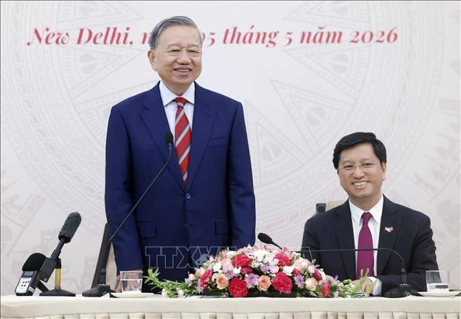 Tổng Bí thư, Chủ tịch nước Tô Lâm gặp gỡ cộng đồng người Việt Nam tại Ấn Độ Tổng Bí thư, Chủ tịch nước Tô Lâm gặp gỡ cộng đồng người Việt Nam tại Ấn Độ