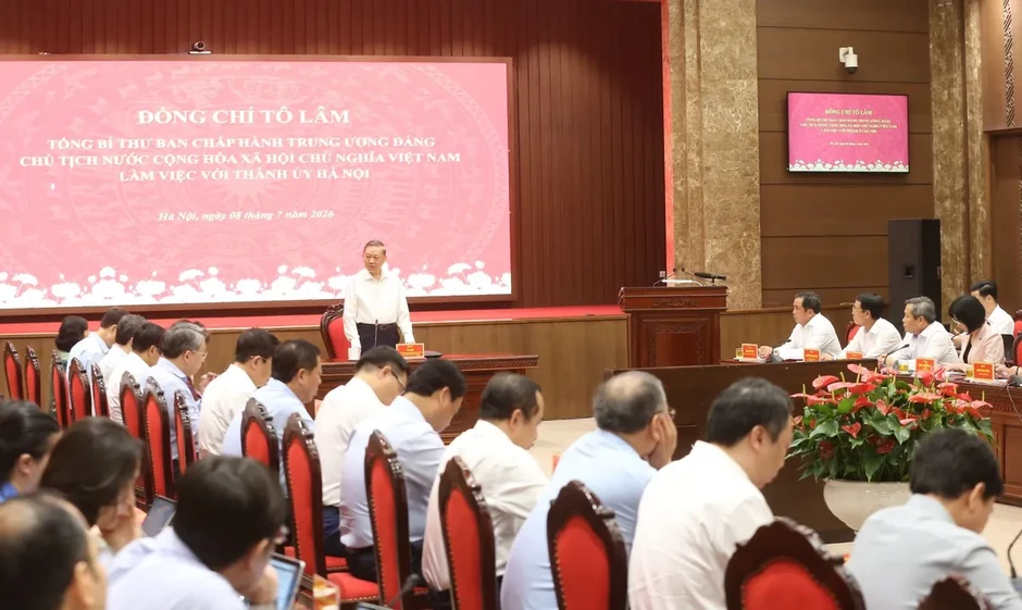 Tổng Bí thư, Chủ tịch nước Tô Lâm: Hà Nội phải tăng trưởng nhanh hơn, nhưng chất lượng phát triển phải tốt hơn Tổng Bí thư, Chủ tịch nước Tô Lâm: Hà Nội phải tăng trưởng nhanh hơn, nhưng chất lượng phát triển phải tốt hơn