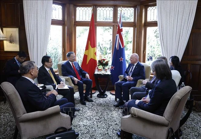 Tổng Bí thư, Chủ tịch nước Tô Lâm hội đàm chính thức với Thủ tướng New Zealand Tổng Bí thư, Chủ tịch nước Tô Lâm hội đàm chính thức với Thủ tướng New Zealand