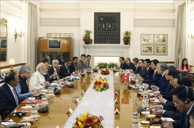 Tổng Bí thư, Chủ tịch nước Tô Lâm hội đàm với Thủ tướng Ấn Độ Narendra Modi Tổng Bí thư, Chủ tịch nước Tô Lâm hội đàm với Thủ tướng Ấn Độ Narendra Modi