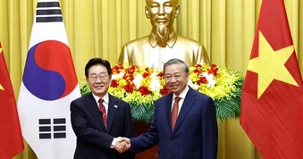 Tổng Bí thư, Chủ tịch nước Tô Lâm hội đàm với Tổng thống Hàn Quốc