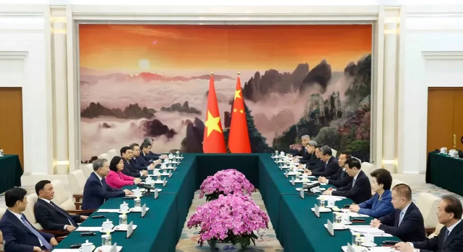 Tổng Bí thư, Chủ tịch nước Tô Lâm hội kiến Chủ tịch Chính hiệp toàn quốc Trung Quốc Tổng Bí thư, Chủ tịch nước Tô Lâm hội kiến Chủ tịch Chính hiệp toàn quốc Trung Quốc