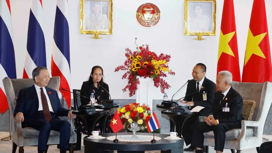 Tổng Bí thư, Chủ tịch nước Tô Lâm hội kiến Chủ tịch Quốc hội Thái Lan Sophon Saram Tổng Bí thư, Chủ tịch nước Tô Lâm hội kiến Chủ tịch Quốc hội Thái Lan Sophon Saram
