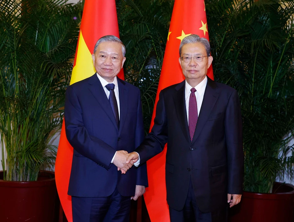 Tổng Bí thư, Chủ tịch nước Tô Lâm hội kiến Ủy viên trưởng Nhân đại toàn quốc Trung Quốc Triệu Lạc Tế Tổng Bí thư, Chủ tịch nước Tô Lâm hội kiến Ủy viên trưởng Nhân đại toàn quốc Trung Quốc Triệu Lạc Tế
