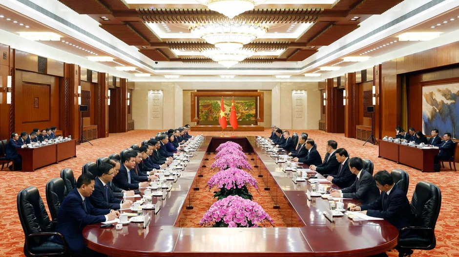 Tổng Bí thư, Chủ tịch nước Tô Lâm hội kiến Ủy viên trưởng Nhân đại toàn quốc Trung Quốc Triệu Lạc Tế Tổng Bí thư, Chủ tịch nước Tô Lâm hội kiến Ủy viên trưởng Nhân đại toàn quốc Trung Quốc Triệu Lạc Tế