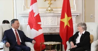 Tổng Bí thư, Chủ tịch nước Tô Lâm hội kiến với Toàn quyền Canada